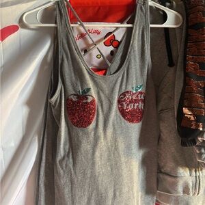 VS PINK NEW YORK BLING APPLES TANK , NWOT